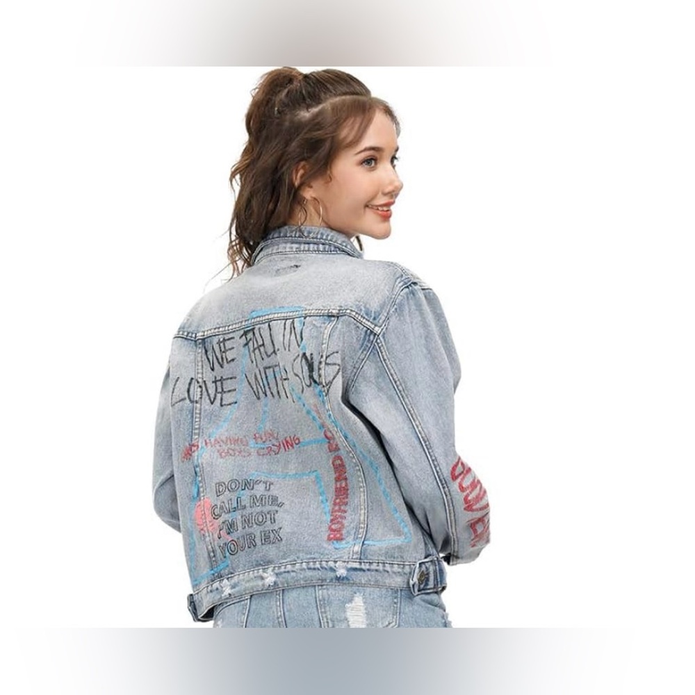 Women’s Graphic Denim Jacket